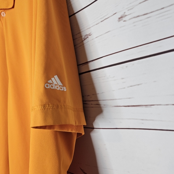 Adidas Puremotion Orange Golf Polo Shirt - Picture 4 of 10